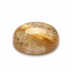 Golden Rutile 1PC Large 8x12 MM Oval Cabochon Yellow Genuine semi Precious Precious Gemstone