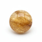 Golden Rutile 1PC Medium 9x9 MM Round Cabochon Yellow High-Quality semi Precious Precious Gemstone
