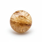 Golden Rutile 1PC Medium 9x9 MM Round Cabochon Yellow High-Quality semi Precious Precious Gemstone