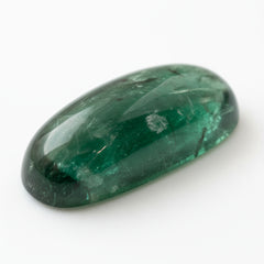Green Tourmaline 1PC Small 5x10 MM Baguette Cabochon Green Shine semi Precious Loose Gemstones