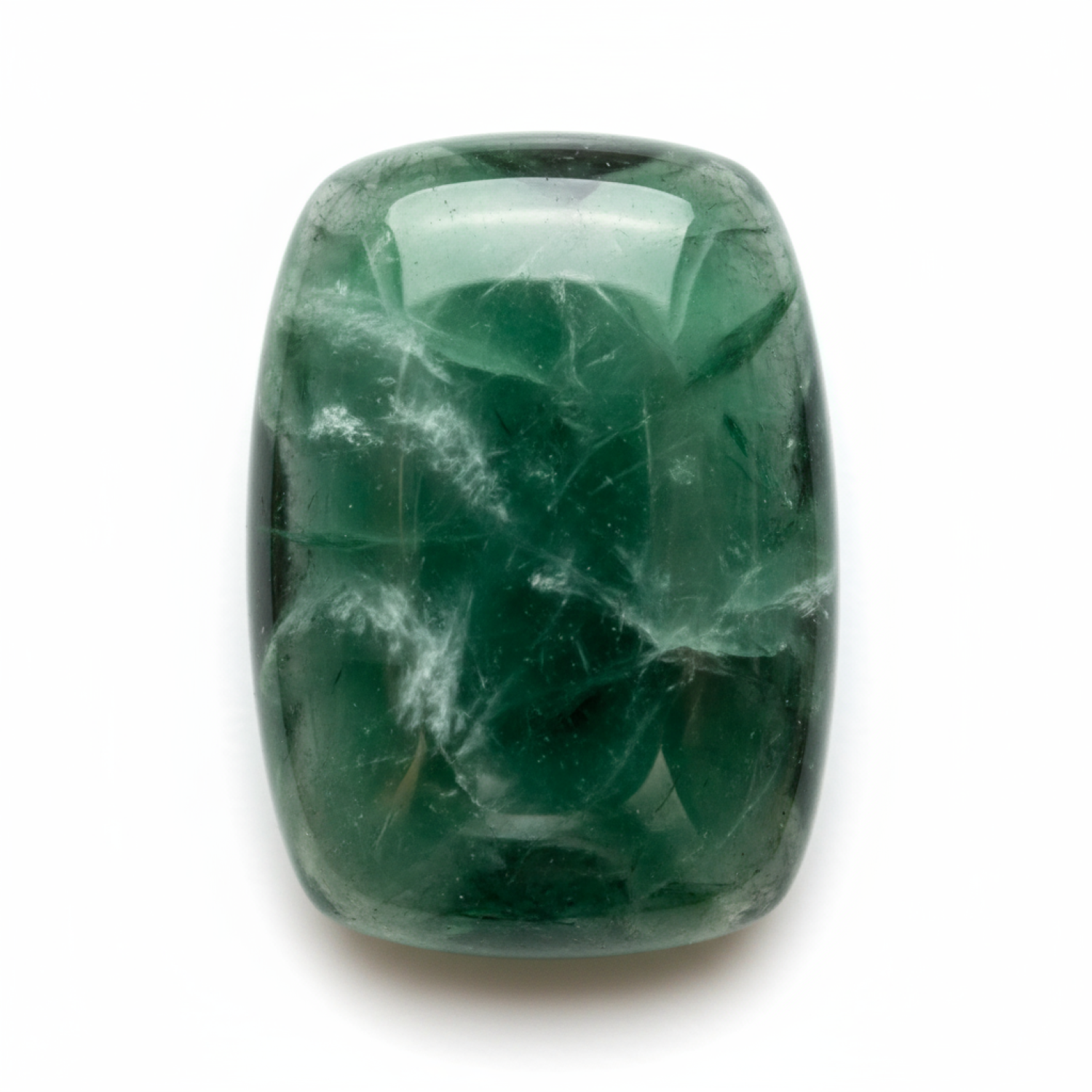 Green Tourmaline 1PC Small 6x12 MM Baguette Cabochon Green Fine semi Precious Semi Precious Gemstone Secundaire afbeelding