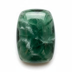 Green Tourmaline 1PC Small 6x12 MM Baguette Cabochon Green Fine semi Precious Semi Precious Gemstone