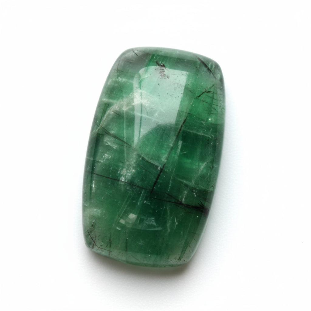 Green Tourmaline 1PC Medium 7x14 MM Baguette Cabochon Green High-Quality semi Precious Precious Gemstone