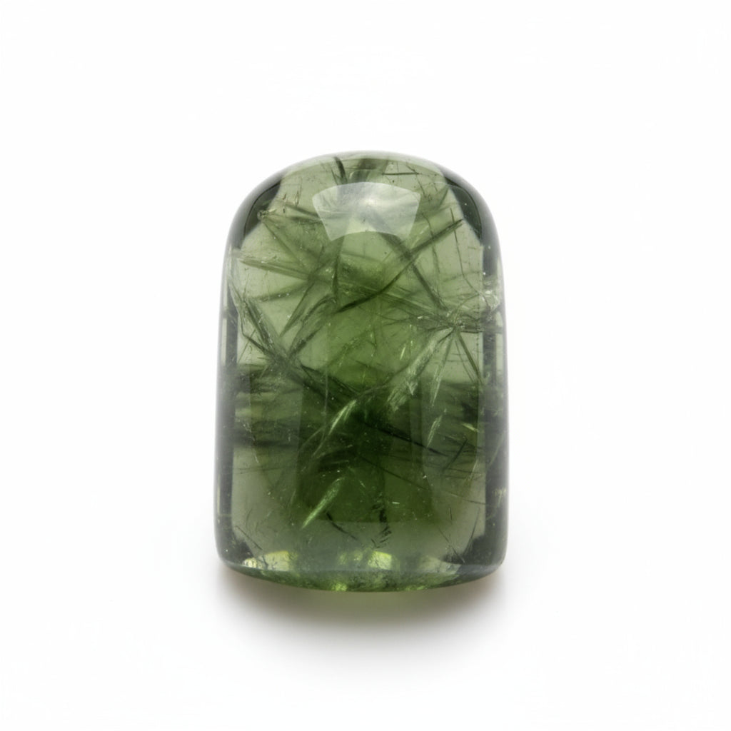 Green Tourmaline 1PC Medium 7x14 MM Baguette Cabochon Green High-Quality semi Precious Precious Gemstone