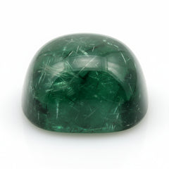 Green Tourmaline 1PC Large 10x10 MM Cushion Cabochon Green Luster semi Precious Loose Gemstones