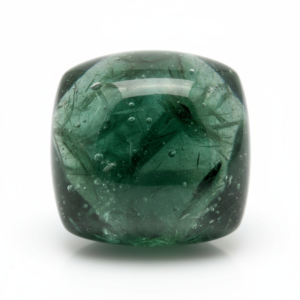 Green Tourmaline 10PC Tiny 4x4 MM Cushion Cabochon Green Pure semi Precious Loose Gemstones