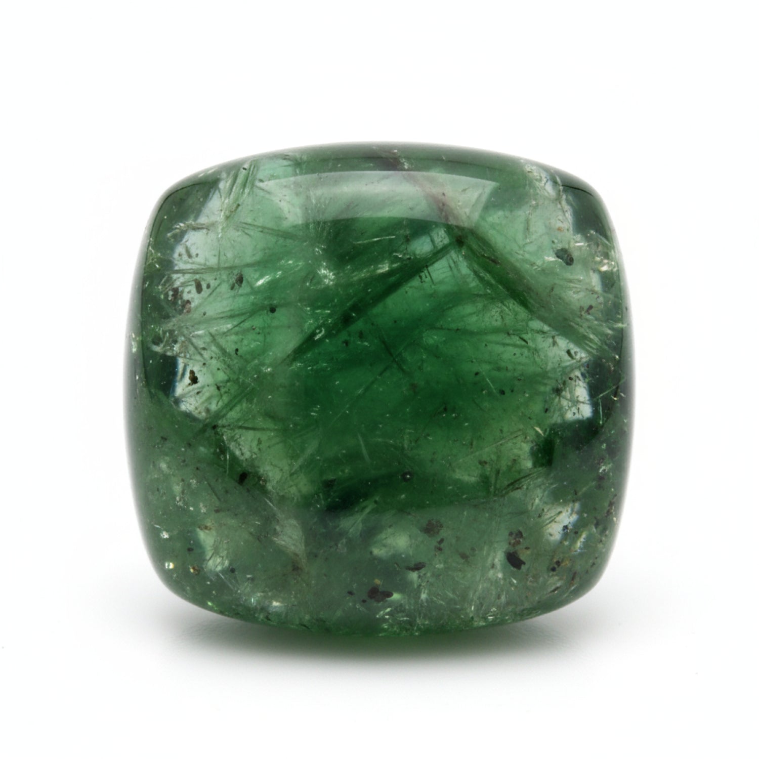 Green Tourmaline 10PC Tiny 5x5 MM Cushion Cabochon Green Fiery semi Precious Semi Precious Gemstone