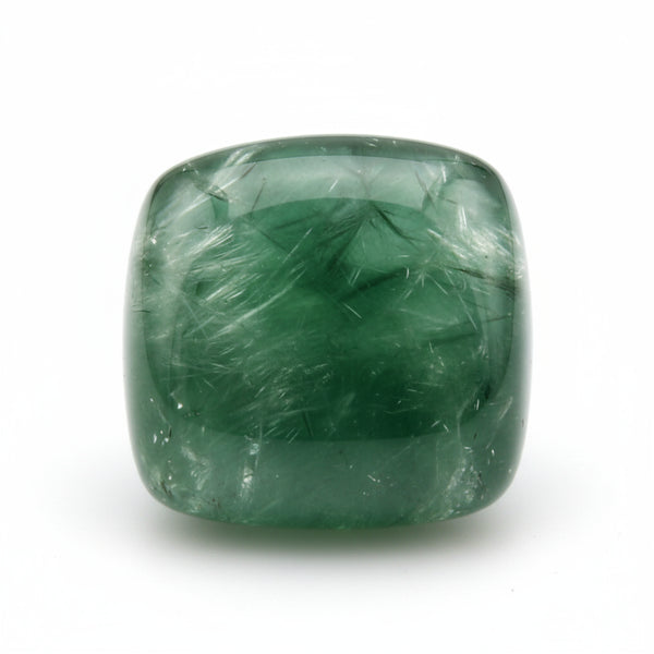Green Tourmaline 1PC Small 7x7 MM Cushion Cabochon Green Sparkling semi Precious Gems