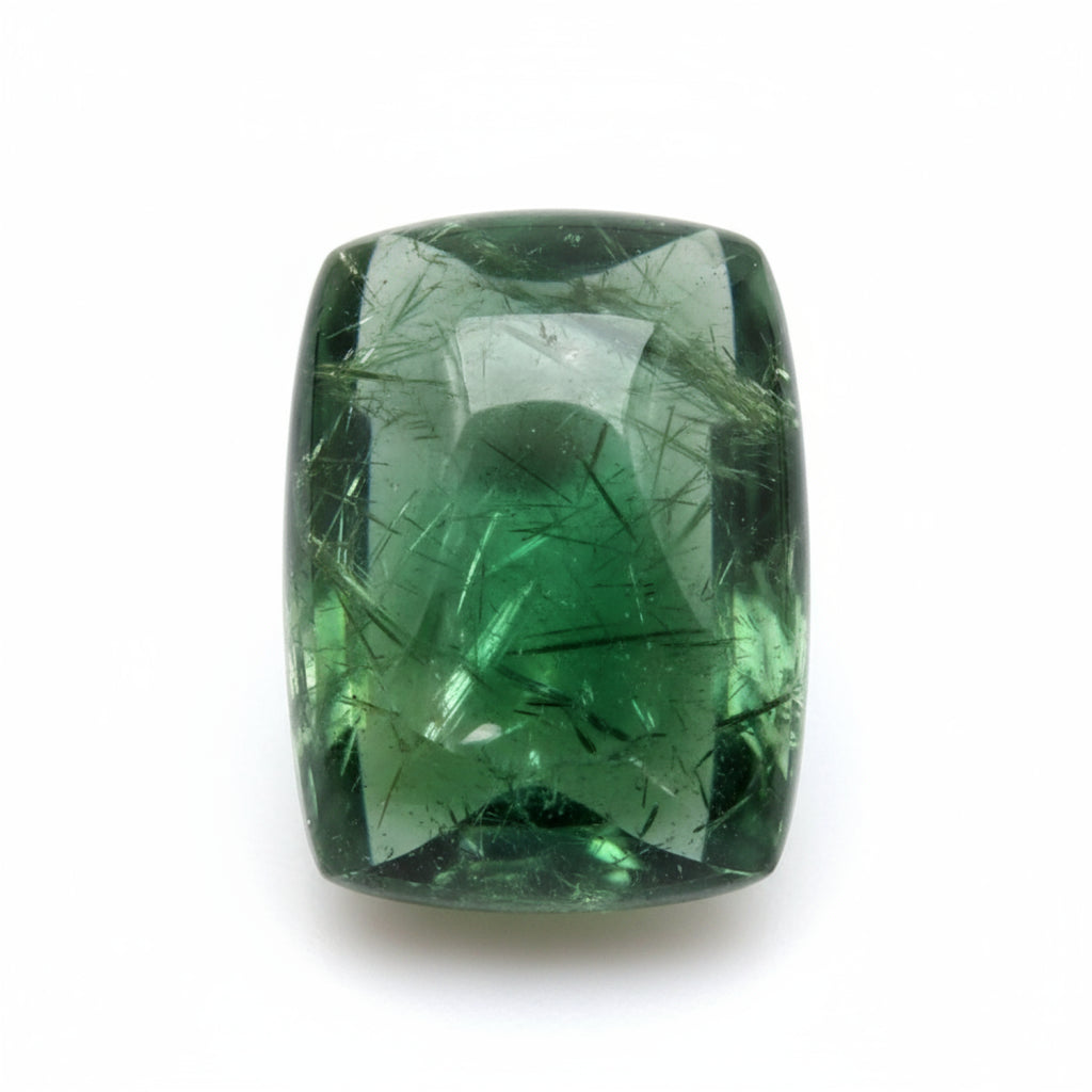 Green Tourmaline 10PC Tiny 4x6 MM Emerald Cabochon Green Fiery semi Precious Semi Precious Gemstone