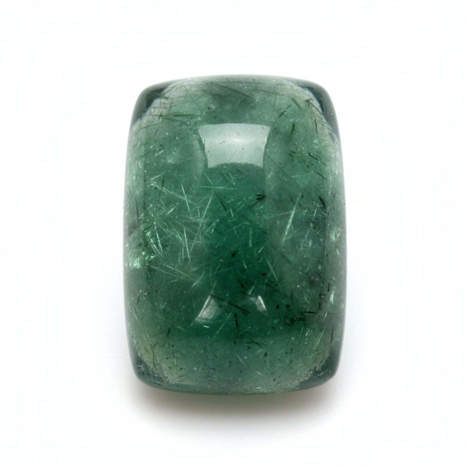 Green Tourmaline 1PC Small 6x9 MM Emerald Cabochon Green Polished semi Precious Loose Gems