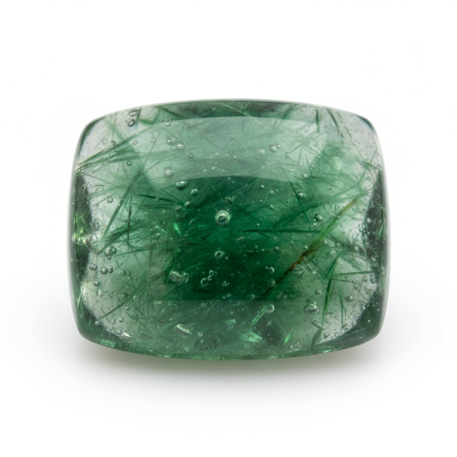 Green Tourmaline 1PC Small 6x9 MM Emerald Cabochon Green Polished semi Precious Loose Gems