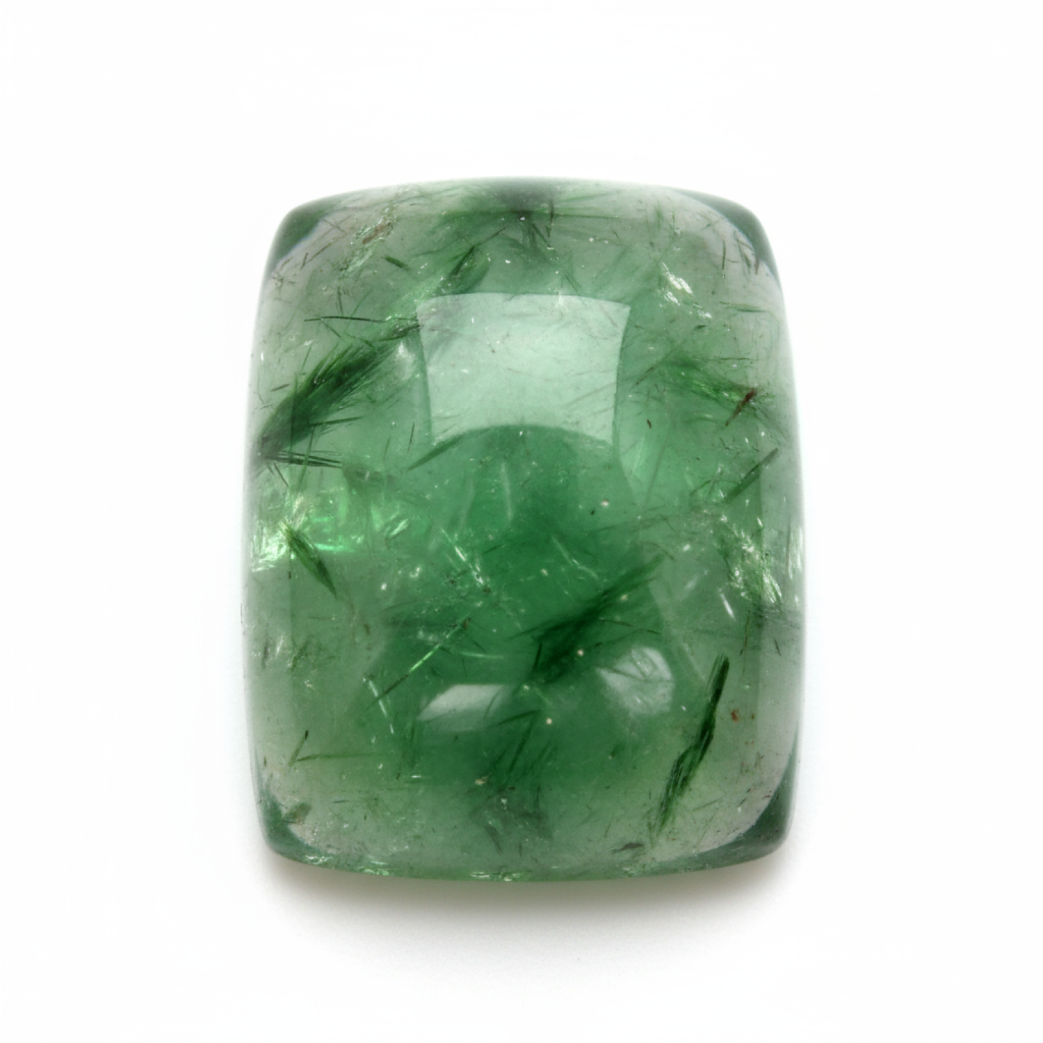 Green Tourmaline 1PC Small 7x9 MM Emerald Cabochon Green Splendid semi Precious Loose Gemstone Huvudsaklig produktbild