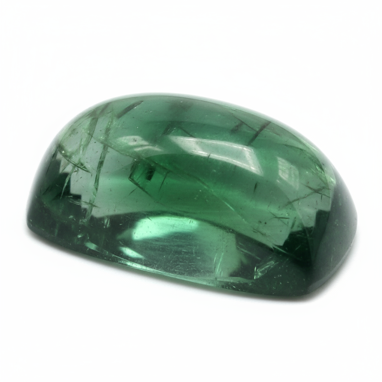 Green Tourmaline 1PC Medium 8x10 MM Emerald Cabochon Green Lustrous semi Precious Semi Precious Gemstone Sekundär produktbild