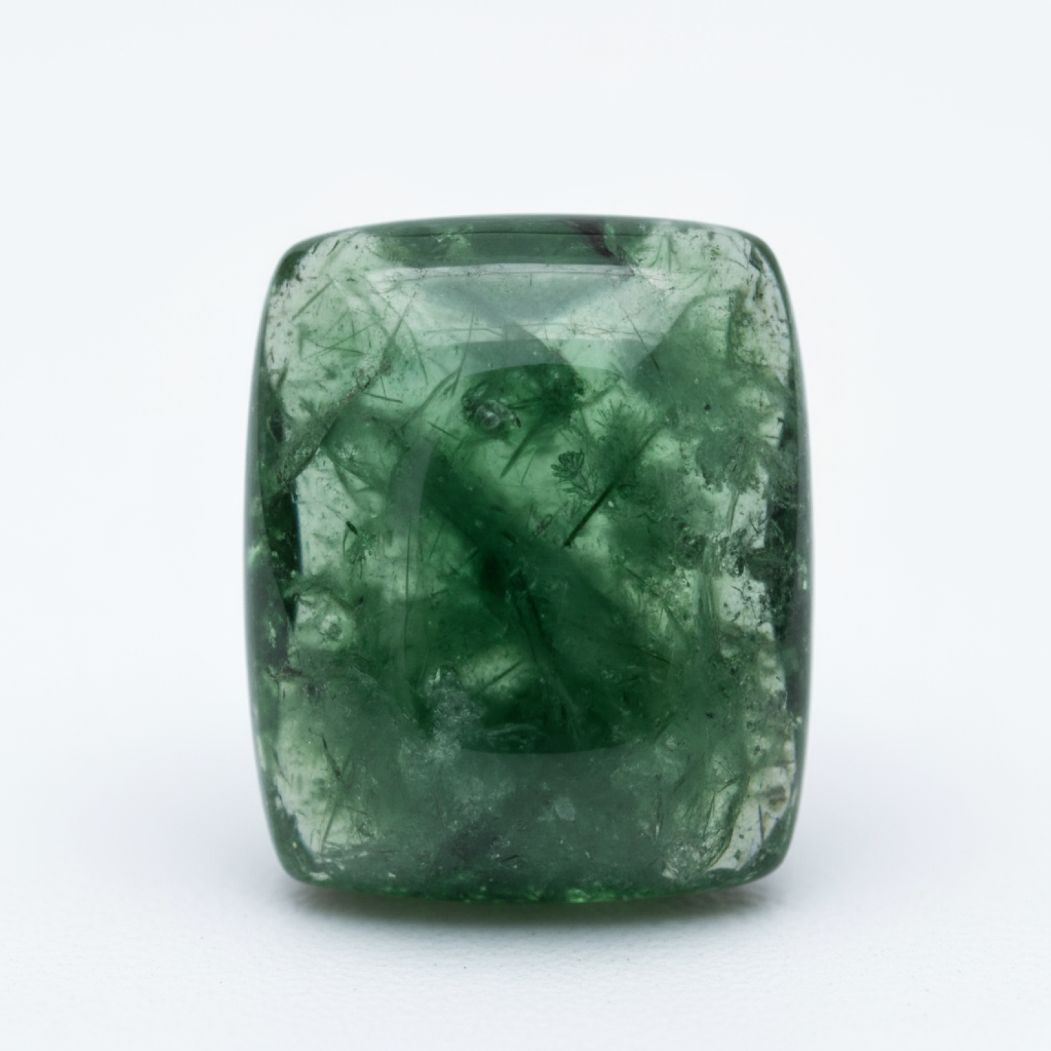 Green Tourmaline 1PC Large 9x11 MM Emerald Cabochon Green Shine semi Precious Precious Gemstone Immagine principale del prodotto