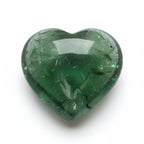 Green Tourmaline 1PC Large 10x10 MM Heart Cabochon Green Fiery semi Precious Semi Precious Gemstone