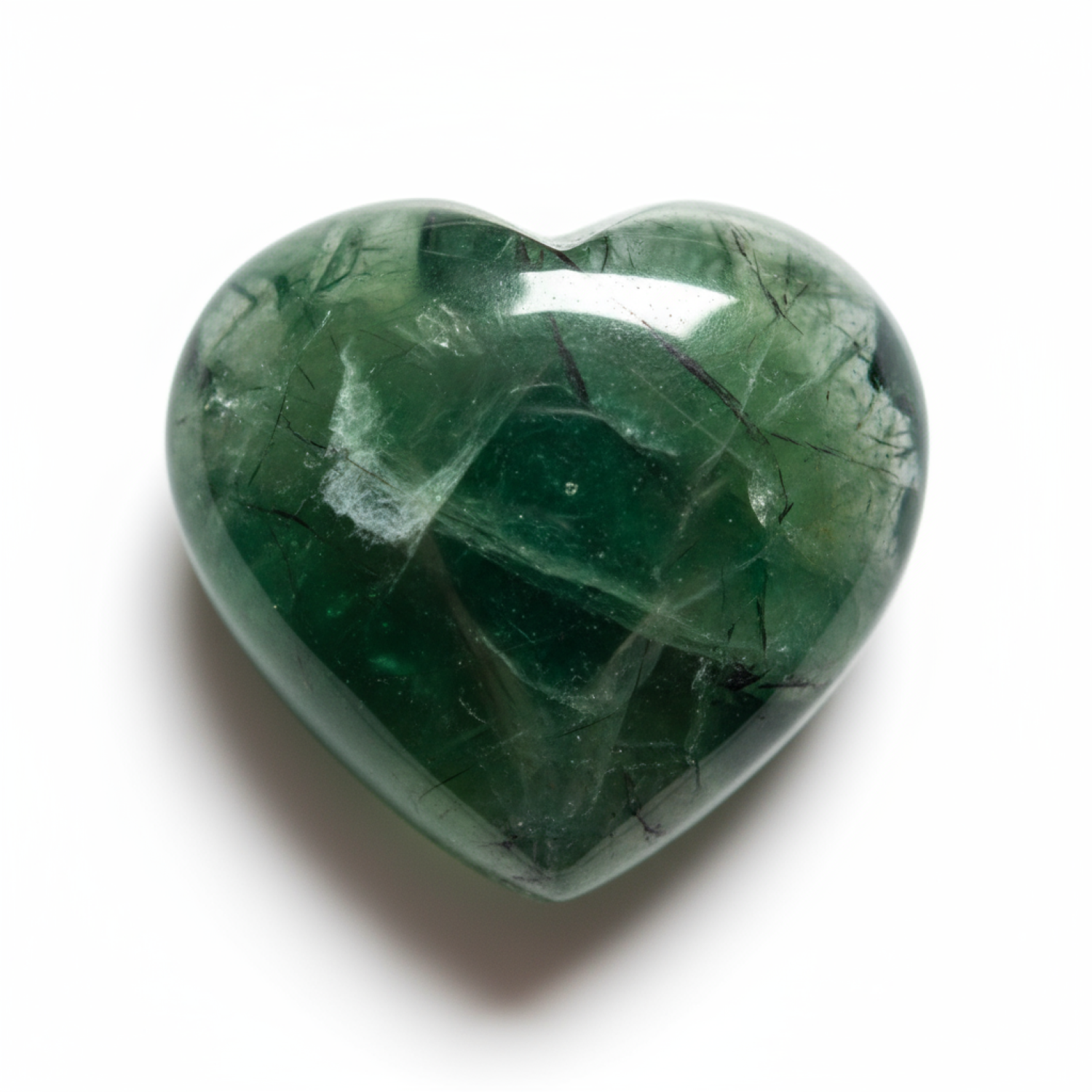 Green Tourmaline 1PC Large 10x10 MM Heart Cabochon Green Fiery semi Precious Semi Precious Gemstone Sekundär produktbild