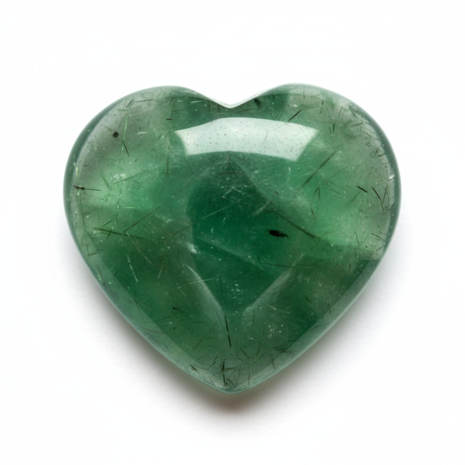 Green Tourmaline 1PC Large 11x11 MM Heart Cabochon Green Brilliant semi Precious Precious Gemstone