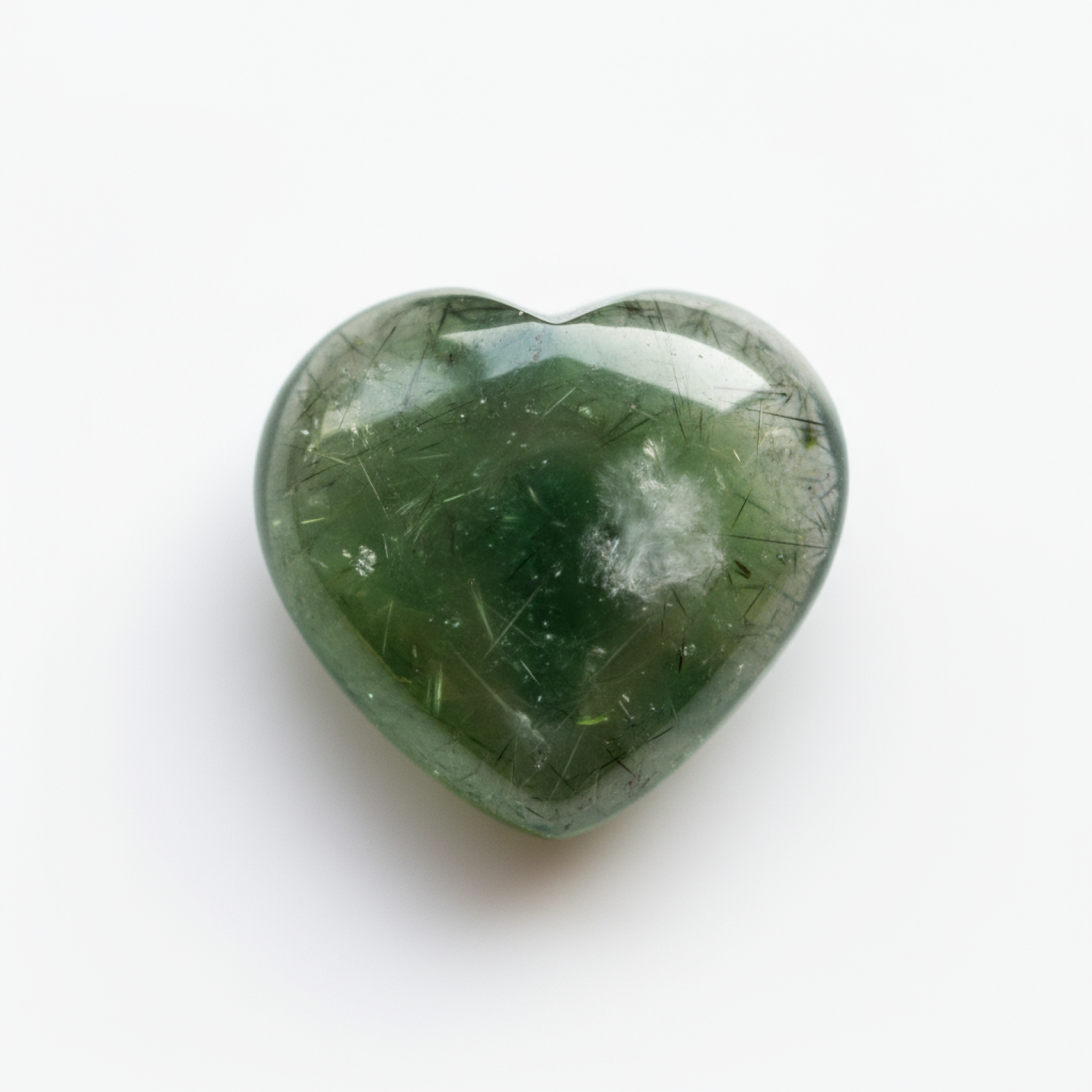 Green Tourmaline 10PC Tiny 4x4 MM Heart Cabochon Green Fine semi Precious Semi Precious Gemstone Immagine principale del prodotto