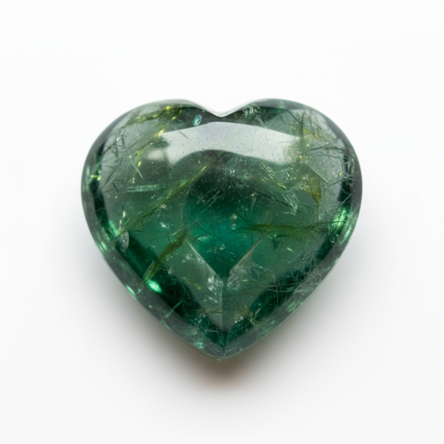 Green Tourmaline 10PC Tiny 4x4 MM Heart Cabochon Green Fine semi Precious Semi Precious Gemstone Immagine secondaria del prodotto