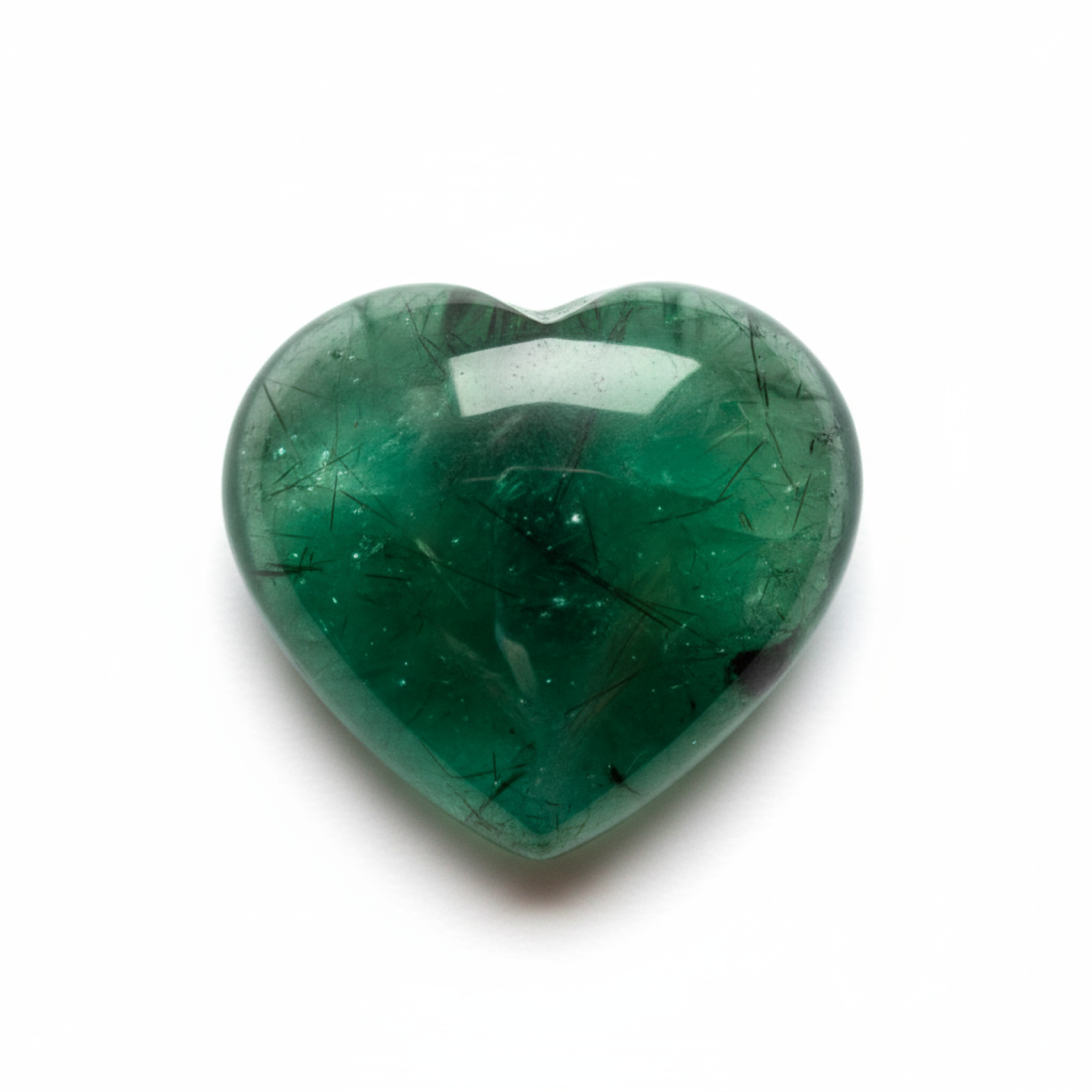 Green Tourmaline 10PC Tiny 5x5 MM Heart Cabochon Green High-Quality semi Precious Precious Gemstone Huvudsaklig produktbild
