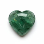 Green Tourmaline 1PC Tiny 6x6 MM Heart Cabochon Green Natural semi Precious Gems