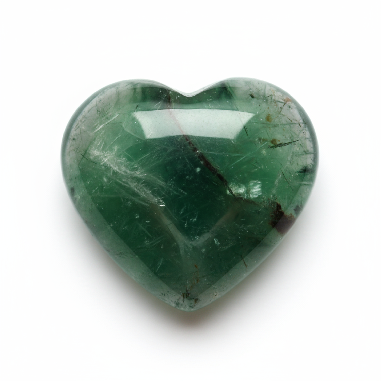 Green Tourmaline 1PC Tiny 6x6 MM Heart Cabochon Green Natural semi Precious Gems Immagine secondaria del prodotto