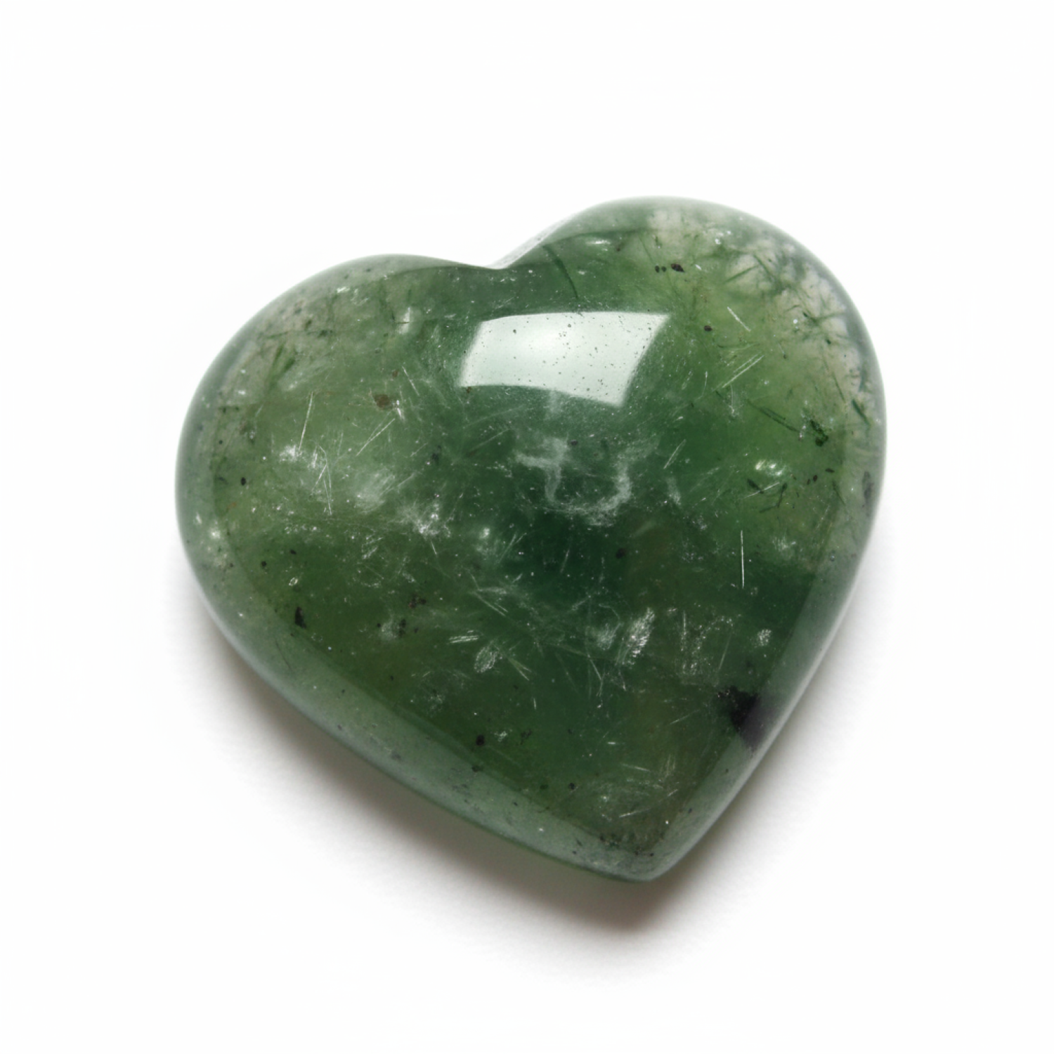 Green Tourmaline 1PC Small 7x7 MM Heart Cabochon Green Genuine semi Precious Loose Gems Immagine secondaria del prodotto