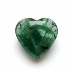 Green Tourmaline 1PC Small 8x8 MM Heart Cabochon Green Superior semi Precious Loose Gemstone