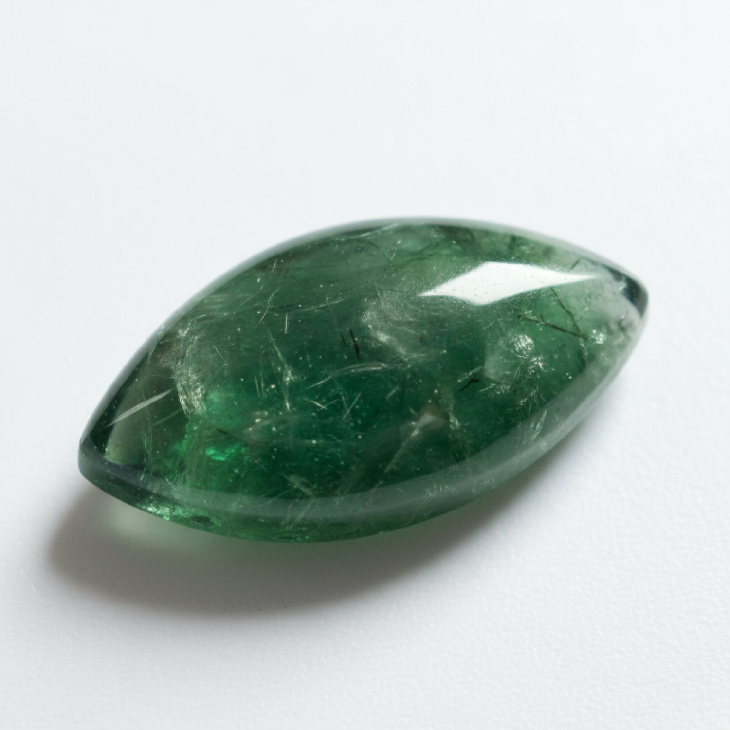 Green Tourmaline 10PC Tiny 3x6 MM Marquise Cabochon Green High-Quality semi Precious Loose Gems Immagine secondaria del prodotto
