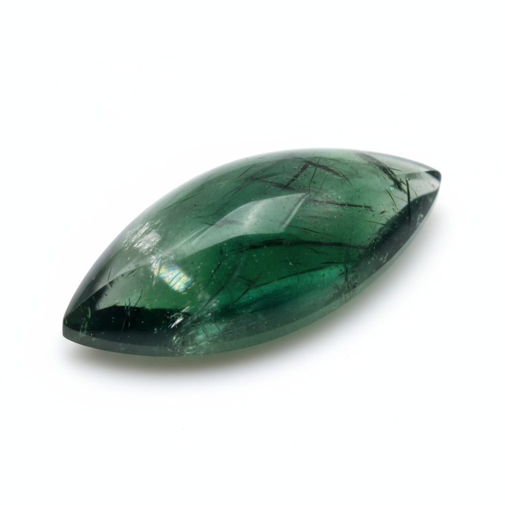 Green Tourmaline 10PC Tiny 4x8 MM Marquise  Cabochon Green Natural semi Precious Loose Gemstone
