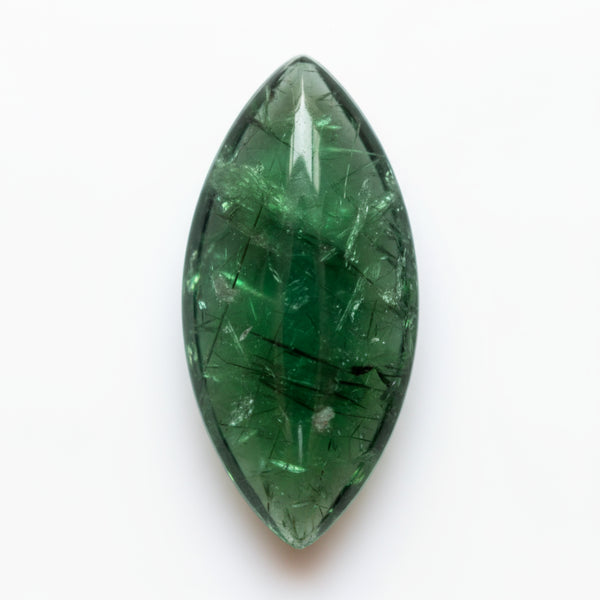Green Tourmaline 1PC Small 6x12 MM Marquise  Cabochon Green Superior semi Precious Semi Precious Gemstone