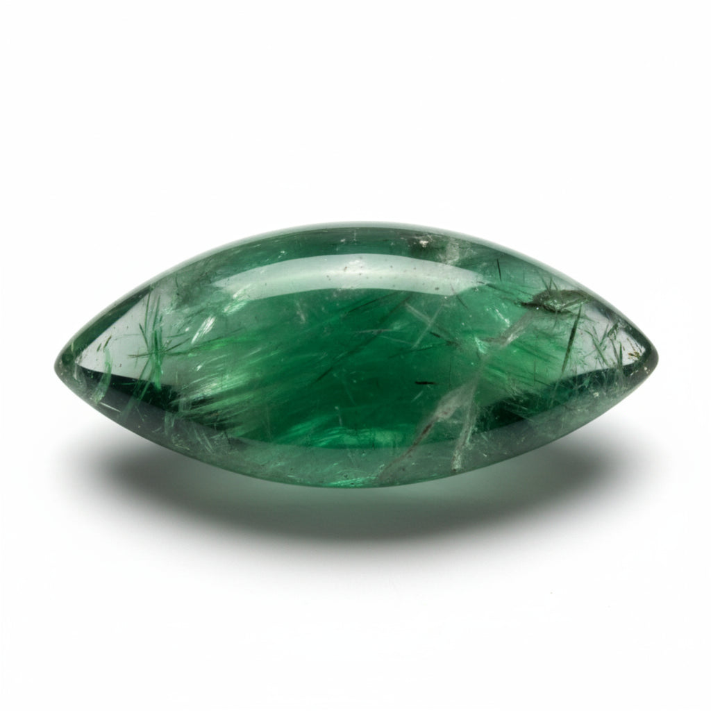 Green Tourmaline 1PC Small 6x12 MM Marquise  Cabochon Green Superior semi Precious Semi Precious Gemstone