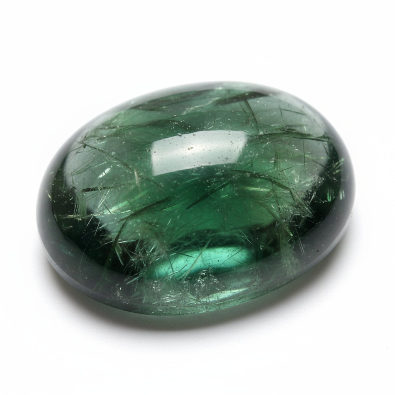 Green Tourmaline 1PC Large 10x12 MM Oval Cabochon Green Fiery semi Precious Semi Precious Gemstone