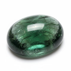 Green Tourmaline 1PC Large 10x12 MM Oval Cabochon Green Fiery semi Precious Semi Precious Gemstone