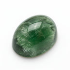 Green Tourmaline 1PC Tiny 5x7 MM Oval Cabochon Green Lustrous semi Precious Loose Gemstone