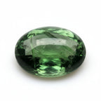 Green Tourmaline 1PC Small 6x8 MM Oval Cabochon Green Shine semi Precious Loose Gemstones