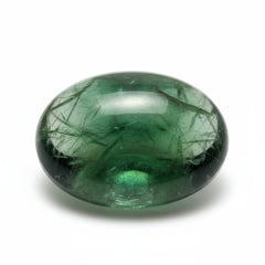 Green Tourmaline 1PC Medium 7x10 MM Oval Cabochon Green Natural semi Precious Gems