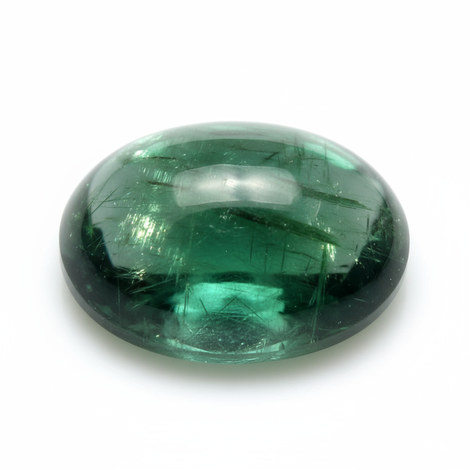 Green Tourmaline 1PC Small 7x9 MM Oval Cabochon Green High-Quality semi Precious Precious Gemstone Immagine secondaria del prodotto