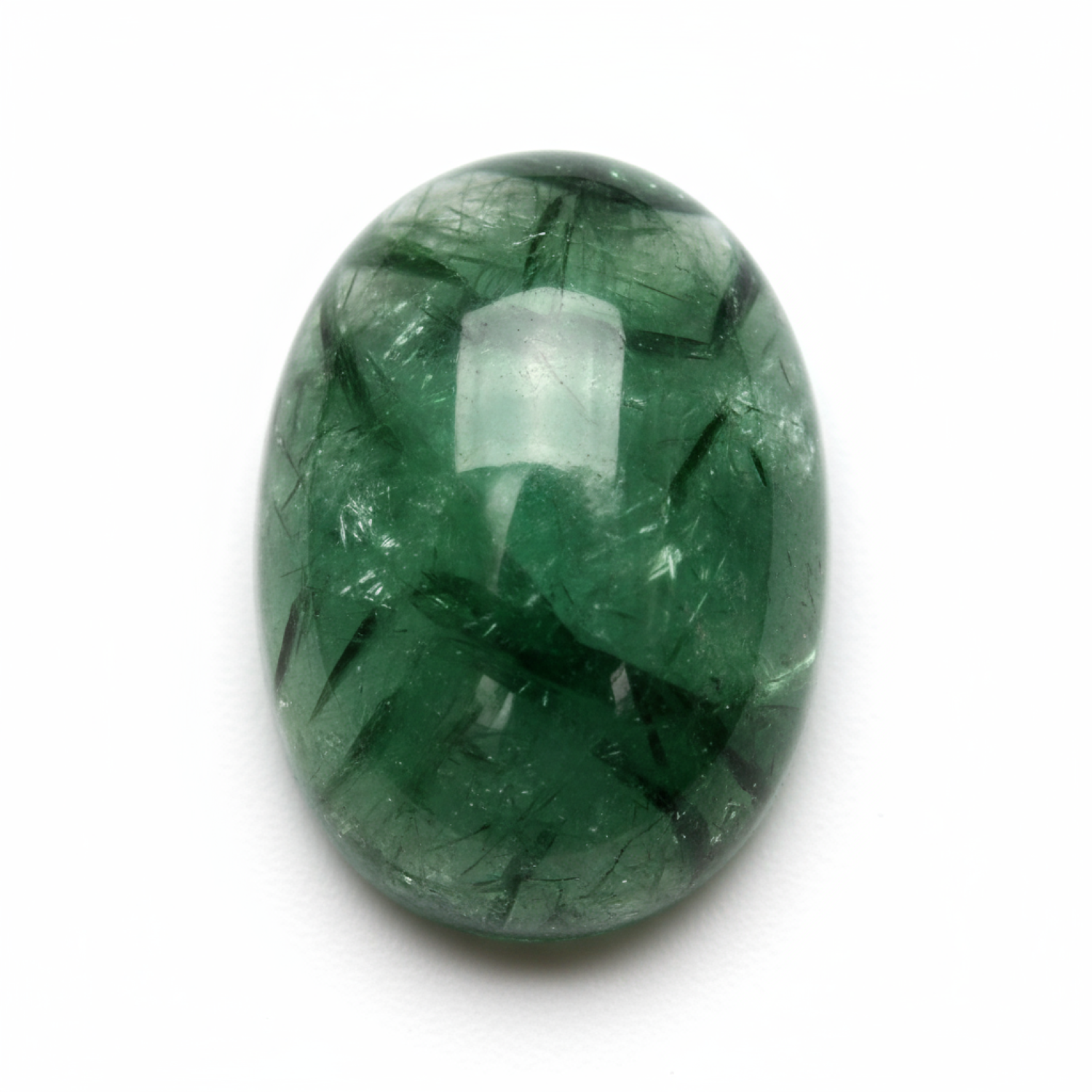 Green Tourmaline 1PC Medium 8x10 MM Oval Cabochon Green Genuine semi Precious Loose Gems Immagine secondaria del prodotto