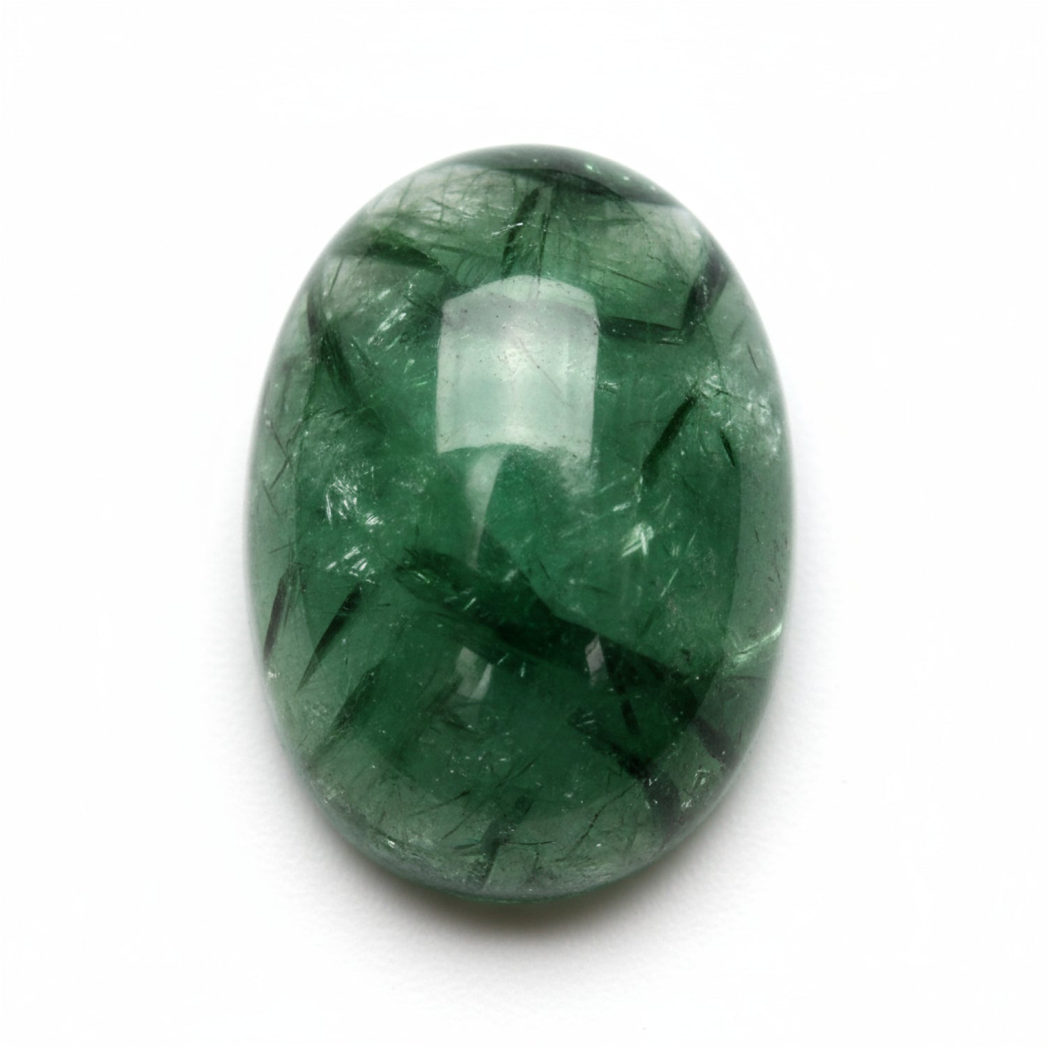 Green Tourmaline 1PC Medium 8x10 MM Oval Cabochon Green Genuine semi Precious Loose Gems