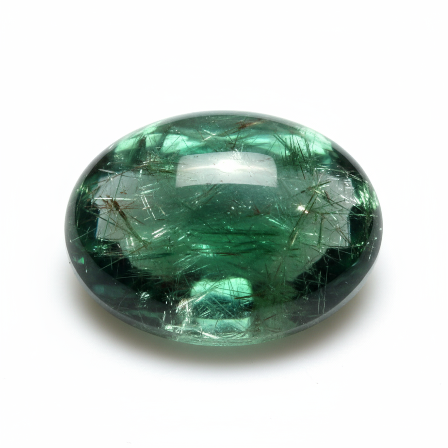 Green Tourmaline 1PC Large 8x12 MM Oval Cabochon Green Pure semi Precious Loose Gemstones Immagine principale del prodotto