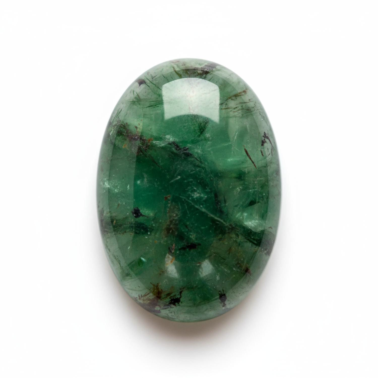Green Tourmaline 1PC Large 9x11 MM Oval Cabochon Green Superior semi Precious Loose Gemstone Immagine principale del prodotto