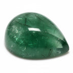 Green Tourmaline 1PC Large 10x12 MM Pear Cabochon Green Luster semi Precious Loose Gemstones