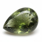 Green Tourmaline 1PC Large 10x12 MM Pear Cabochon Green Luster semi Precious Loose Gemstones