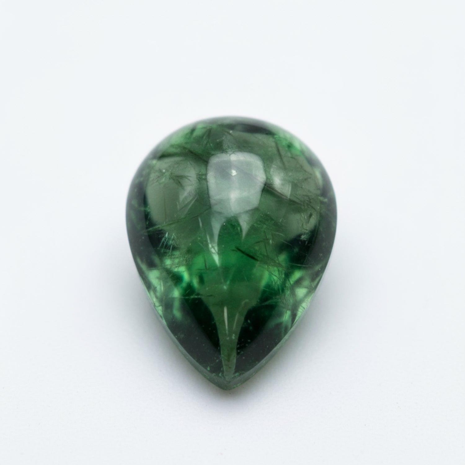 Green Tourmaline 10PC Tiny 3x5 MM Pear Cabochon Green High-Quality semi Precious Precious Gemstone