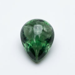 Green Tourmaline 10PC Tiny 3x5 MM Pear Cabochon Green High-Quality semi Precious Precious Gemstone