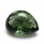 Green Tourmaline 1PC Tiny 5x7 MM Pear Cabochon Green Genuine semi Precious Loose Gems