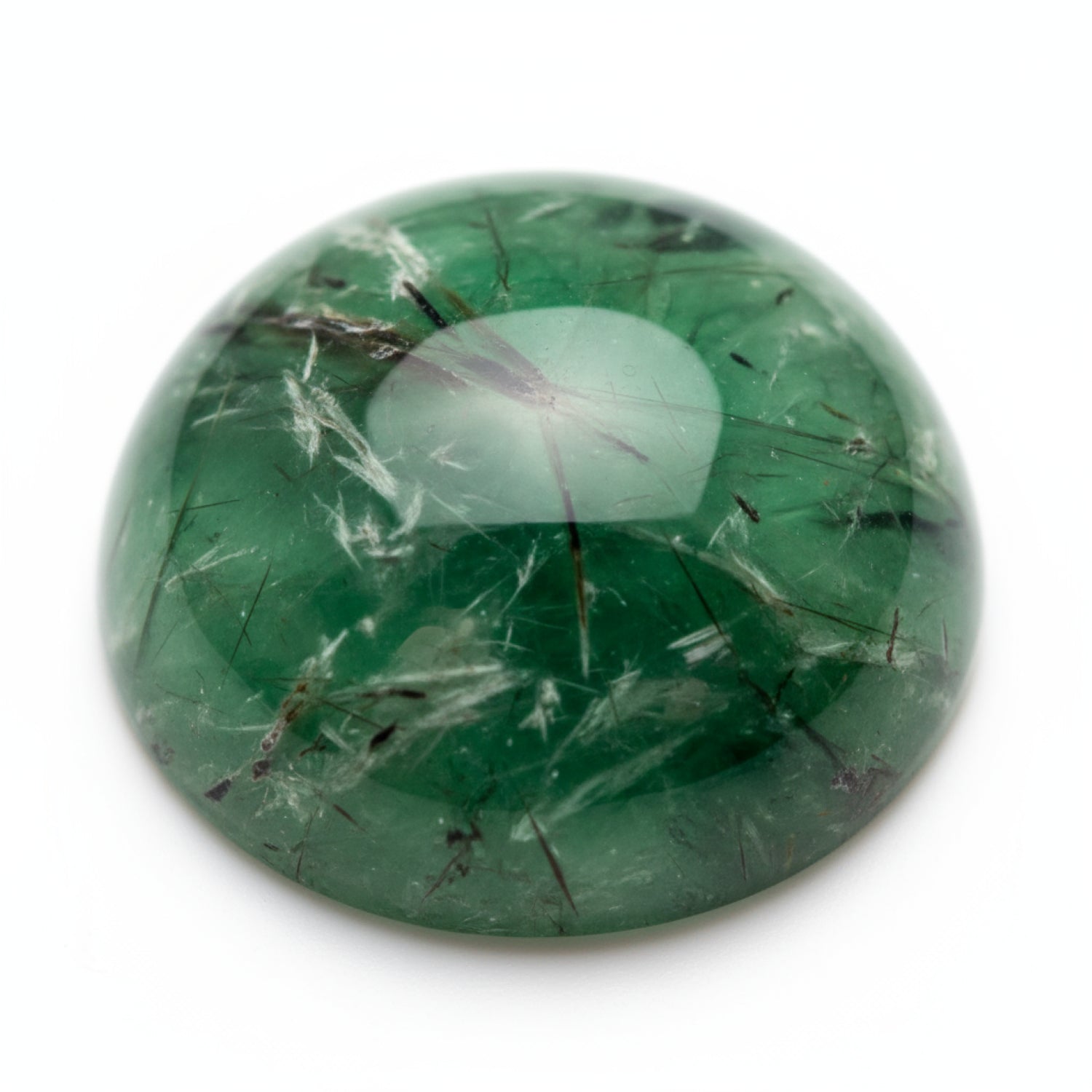 Green Tourmaline 1PC Large 11x11 MM Round Cabochon Green Fiery semi Precious Semi Precious Gemstone