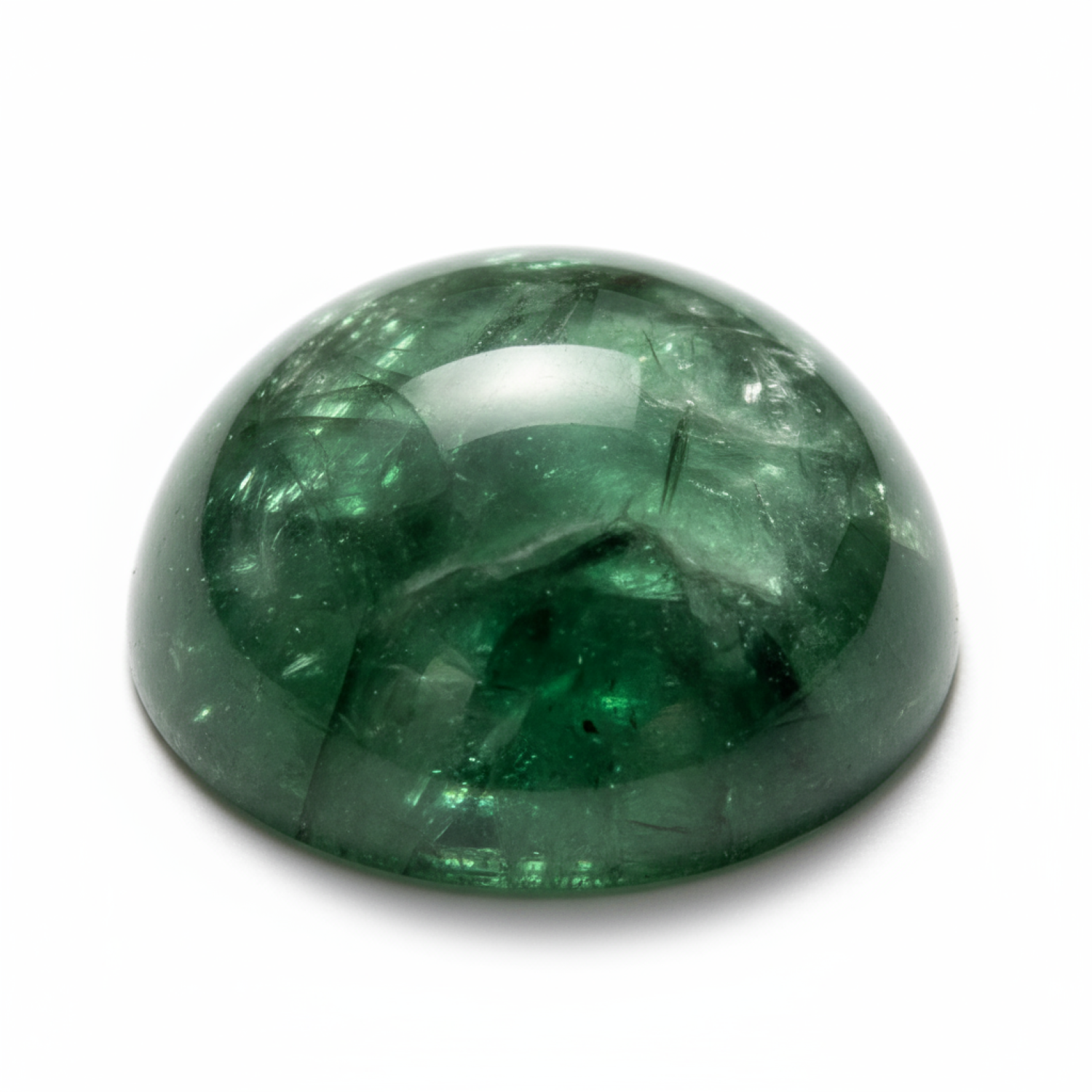 Green Tourmaline 10PC Tiny 4x4 MM Round Cabochon Green Shine semi Precious Loose Gemstones Sekundär produktbild