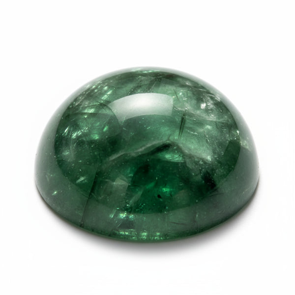 Green Tourmaline 10PC Tiny 4x4 MM Round Cabochon Green Shine semi Precious Loose Gemstones